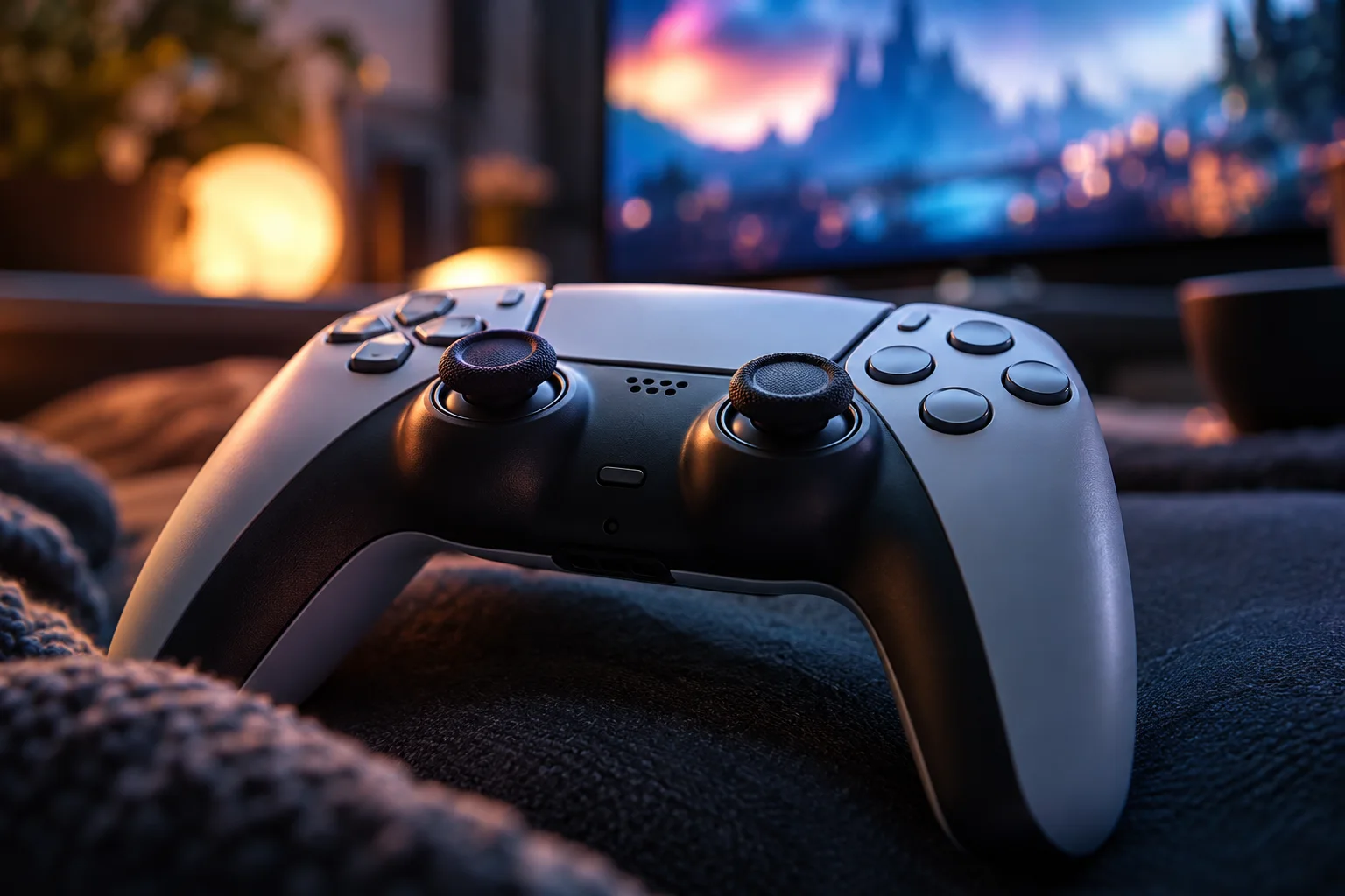 Detalhe de um comando de jogo